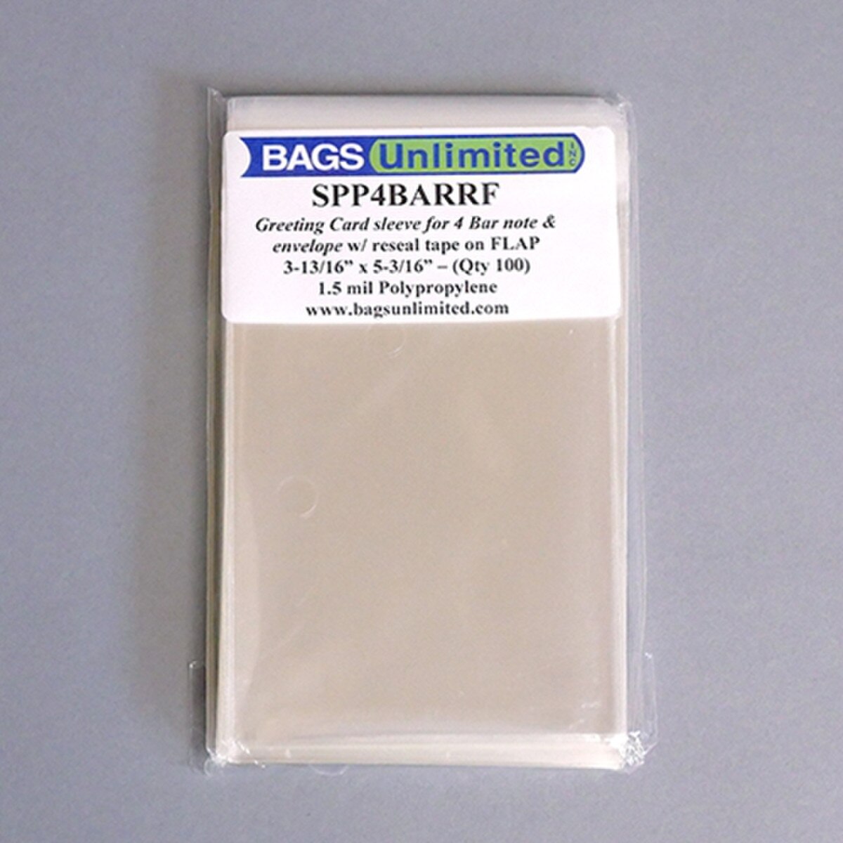 4 Bar Greeting Card Sleeves with Re